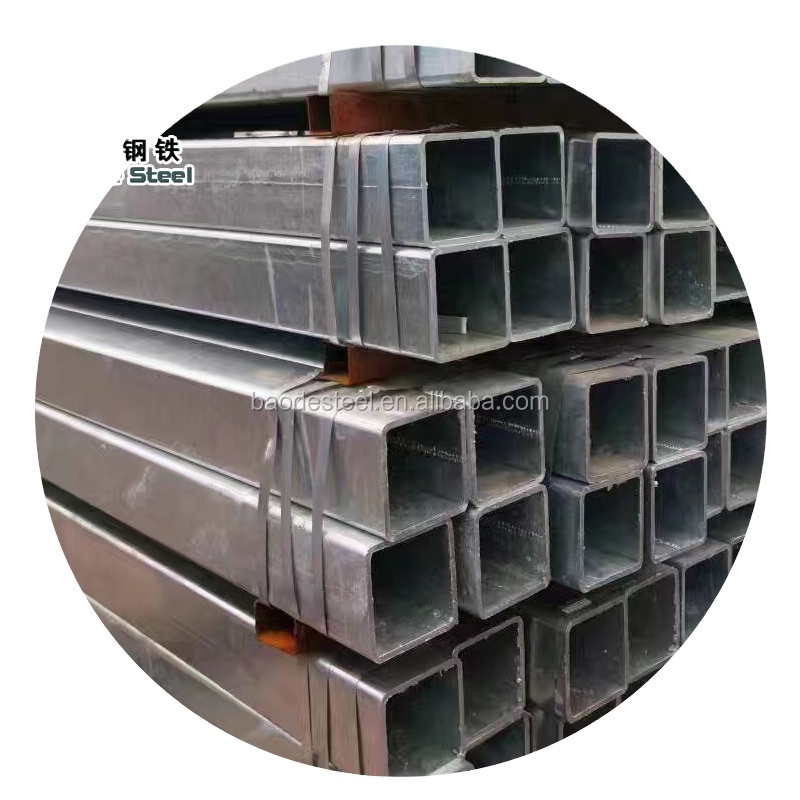 2022 Hot Sale Rectangular Section Mild Steel Tube Astm A36 Shs 40 X 10Mm Galvanized Carbon Steel Square Tube