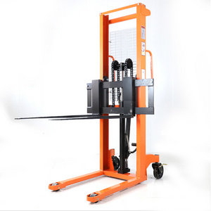 High quality electric lift paper roll lift Hydraulic lift small forklift hand forklift 2000 kg manual stacker hydraulic