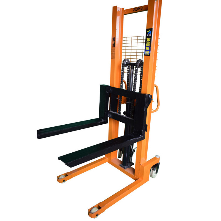 High quality electric lift paper roll lift Hydraulic lift small forklift hand forklift 2000 kg manual stacker hydraulic