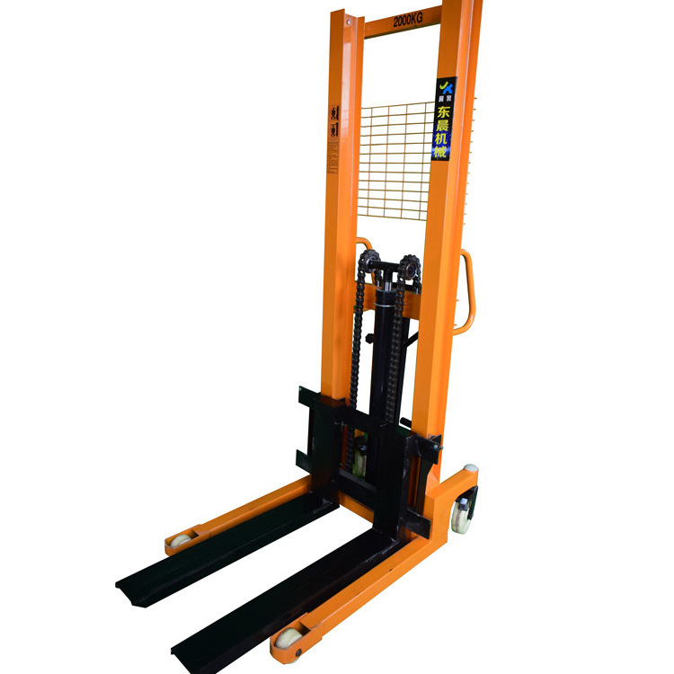 High quality electric lift paper roll lift Hydraulic lift small forklift hand forklift 2000 kg manual stacker hydraulic