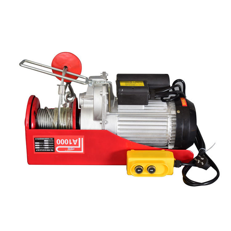 Safety Construction 250kg Small Electric Hoist Mini Crane Motor Pa1000 Mini Electric Hoist Winch