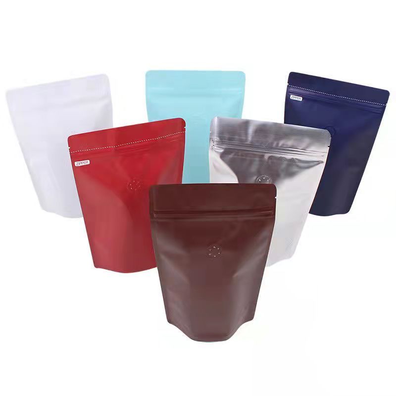 Plastic reusable Zip Lock Printed Packaging Tea Bag Stand Up Pouch Coffee small Sachet Bags With Your Own Logo