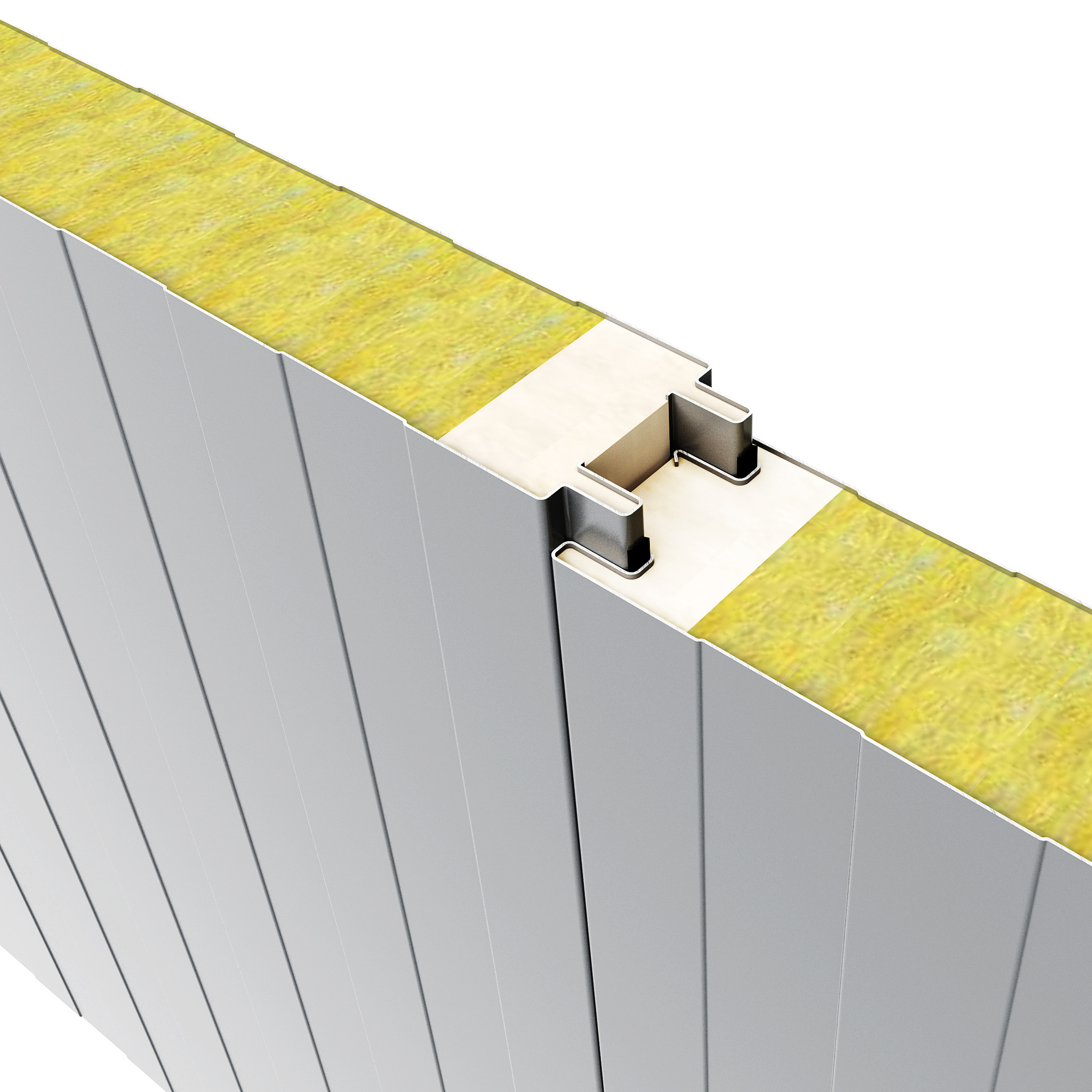 Insulated Fireproof Rock Wool Acoustic Decorative Exterior Wall Sandwich Panels