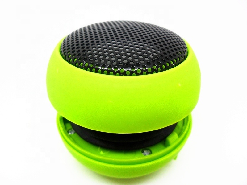 Mini bocinas external speaker with 3.5 audio cable hamburger speaker for mobile phone small sound box for gift promotion