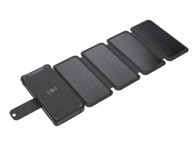 Portable Solar Power Station Quick Charge 3 Solar Powered Foldable Usb Phone Charger Fast Charging Solar Power Bank 20000Mah