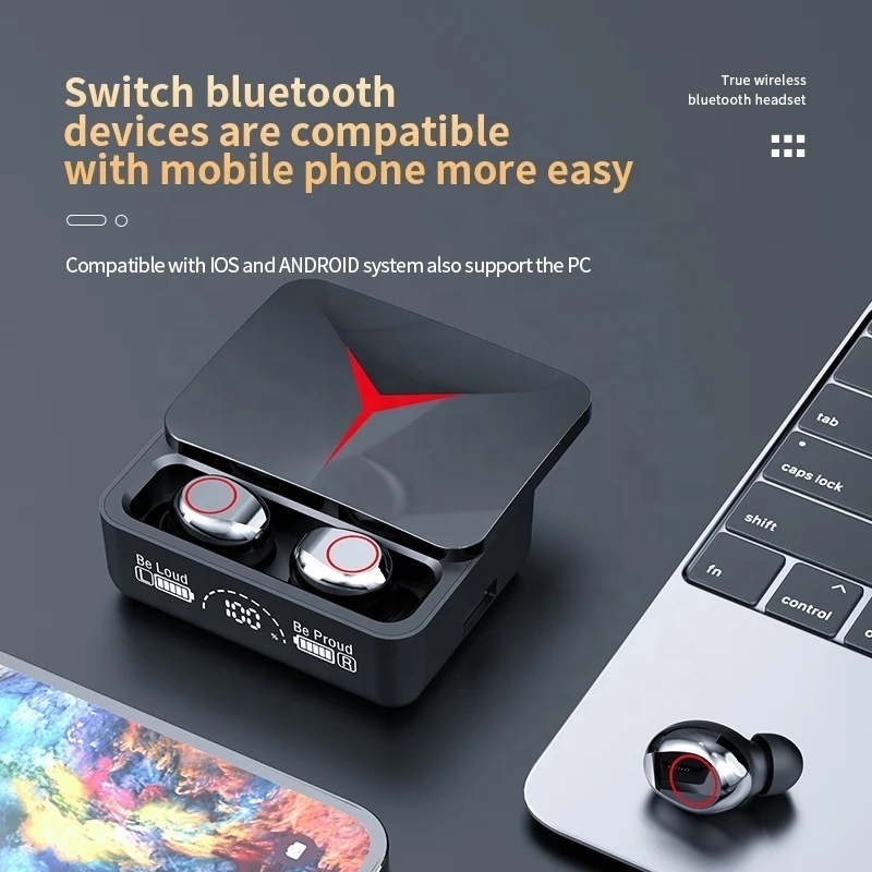 Blututlu kulaklk bluethoo earphone casque audifono m90 pro earbuds wireless headphones with power bank cheap prices for mobile