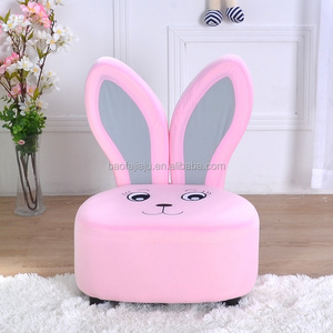 Pink rabbit cartoon Children's sofa cute kids fun kids stool high quality non-shedding comfortable and warm kids chair