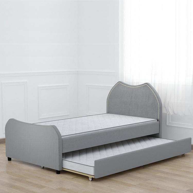 2020 New design grey modern children bed for kids children