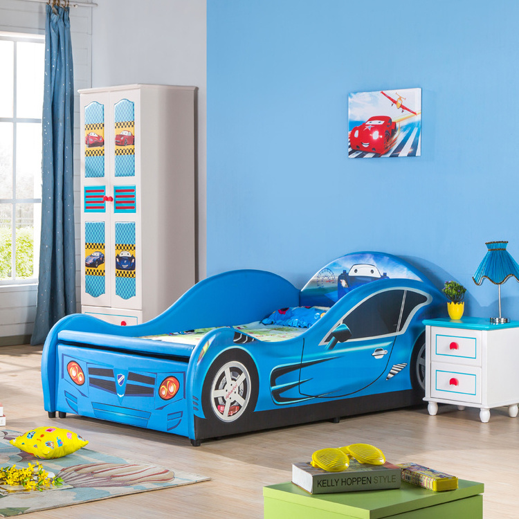 Hot selling Racing Car shape children bed