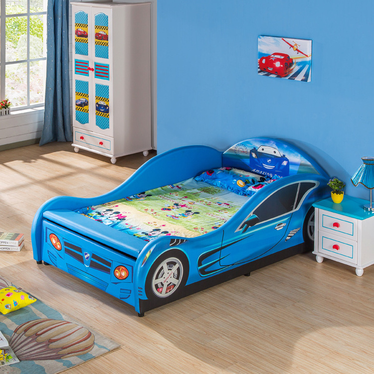 Hot selling Racing Car shape children bed