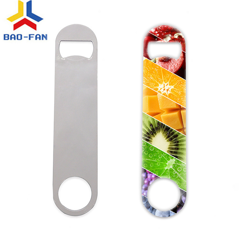 Hot sale Diy Printing Stainless Steel Club Bottle Opener Blank Sublimation Beer Bottle Openers