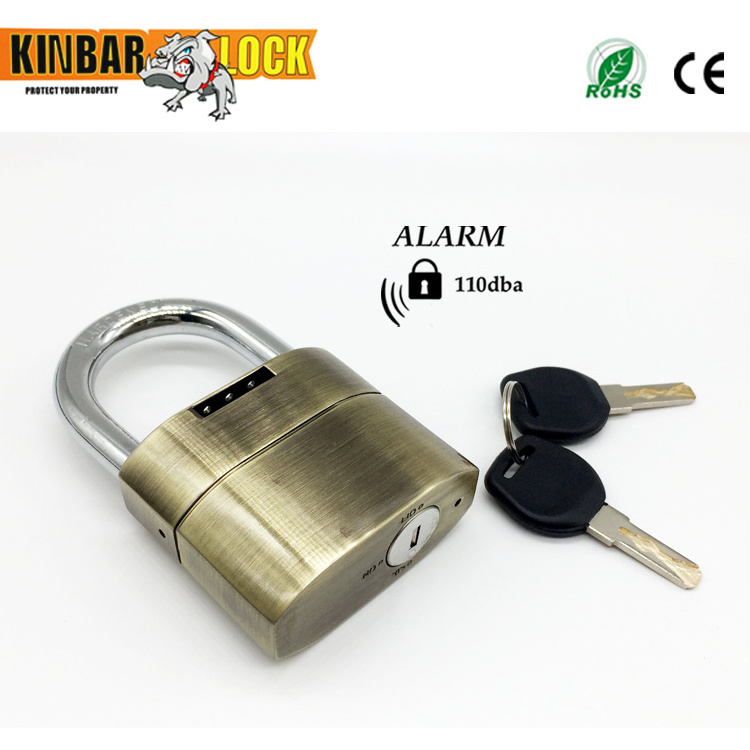 Kinbar anti-cut padlocks with alarm