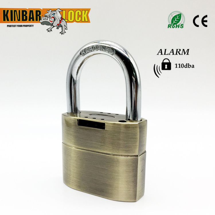 Kinbar anti-cut padlocks with alarm