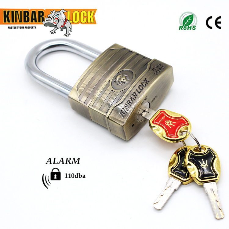 Kinbar waterproof Anti Drill Anti bumper prevents scratching safety bike and bicycle sensor alarm lock