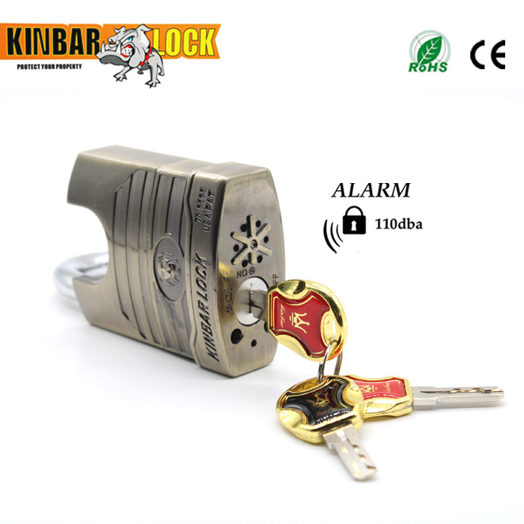 Kinbar waterproof Anti Drill Anti bumper prevents scratching safety bike and bicycle sensor alarm lock