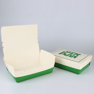 Customized Take Away Food Grade Korean Paper Hot Dog To Go French Fried Chicken Carton Burger Box Printing Fast Food Packaging