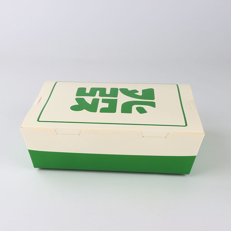 Customized Take Away Food Grade Korean Paper Hot Dog To Go French Fried Chicken Carton Burger Box Printing Fast Food Packaging