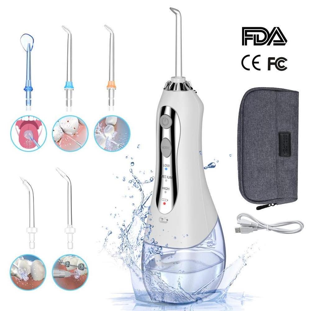 Teeth cleaning kit portable electric cordless dental teeth oral irrigator teeth water floss dental flosser electric