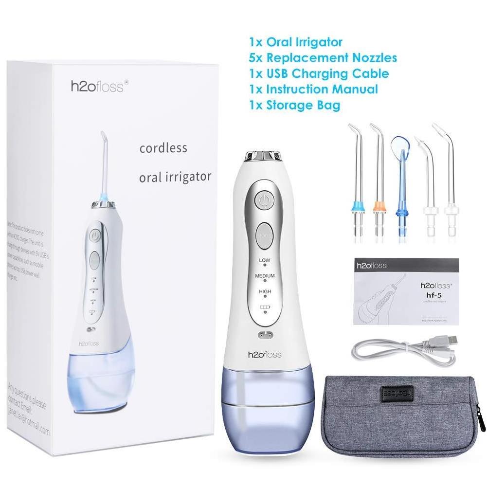 Teeth cleaning kit portable electric cordless dental teeth oral irrigator teeth water floss dental flosser electric