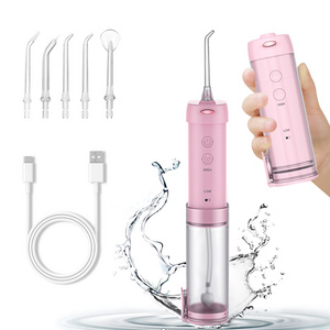 Oral Irrigator Detachable Water Flosser Portable Dental Water Jet Waterproof Teeth Cleaner 5 Nozzle 5 Modes UV IPX7 NEW