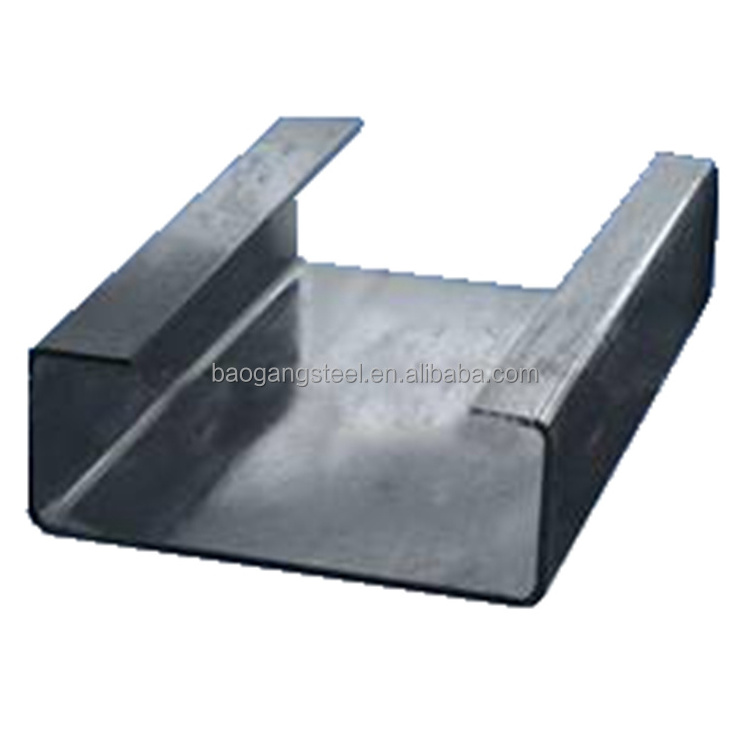 304 316L Standard Sizes U Channel Steel Stainless Steel Channel U-Shaped Customizable Galvanized Steel Channels