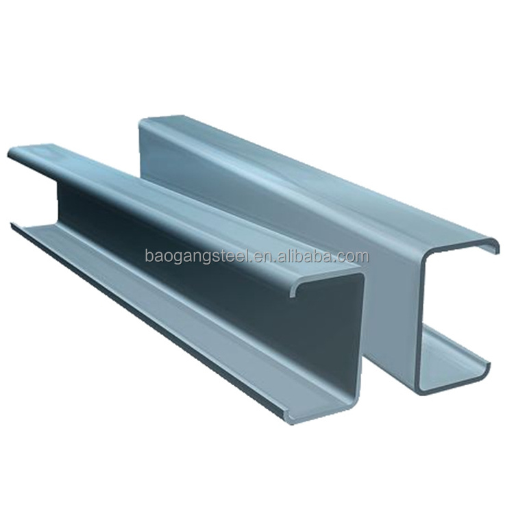 304 316L Standard Sizes U Channel Steel Stainless Steel Channel U-Shaped Customizable Galvanized Steel Channels