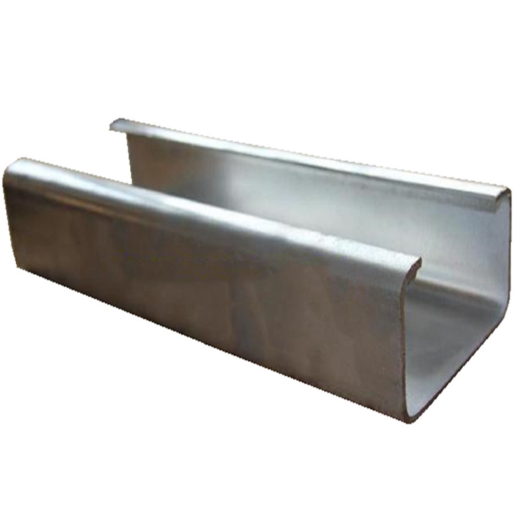 304 316L Standard Sizes U Channel Steel Stainless Steel Channel U-Shaped Customizable Galvanized Steel Channels