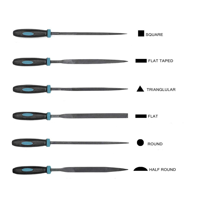 Factory Wholesale Hardness Flat Half Round Round Steel File Set