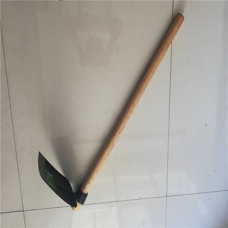 High Quality Steel Garden Hoe Light Hoe Farm Tools Forged Indian Hoe with Wooden Handle