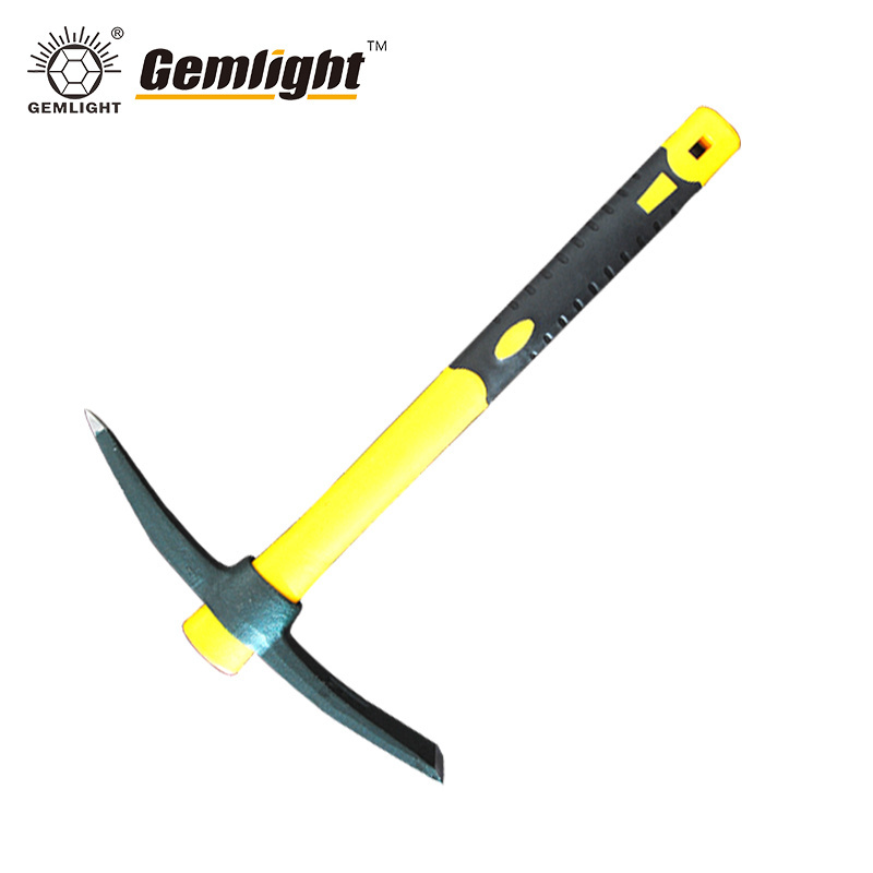 P410 2kg Farm Use Garden Mattock Pickaxe Weeding Mattock Hoe Pick Axe with Fiberglass Handle