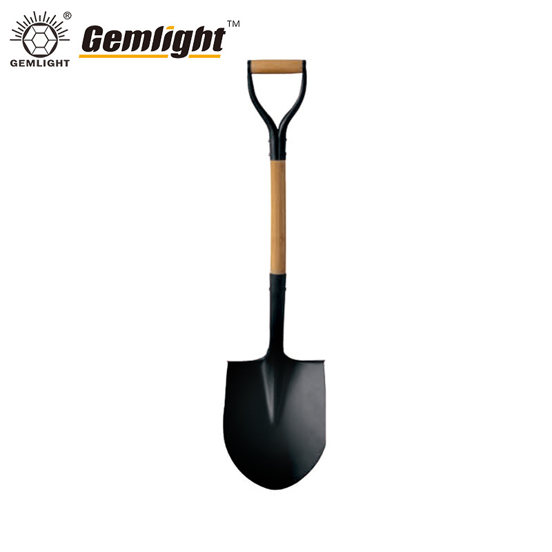 Hot Sale Y Shape Soft Grip Gardening Shovel Stainless Steel Round Point Shovel with Carbon Steel Blade