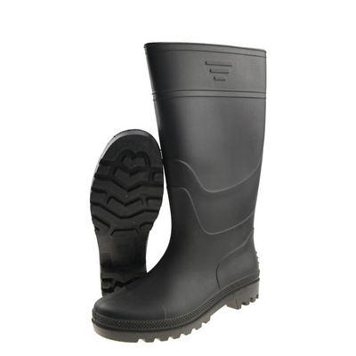 High Quality Cheap Black Safety Work Rain Boots For Mens Steel Toe Knee Gumboots