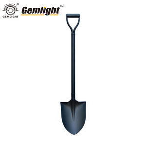 Hot Sale Y Shape Soft Grip Gardening Shovel Stainless Steel Round Point Shovel with Carbon Steel Blade