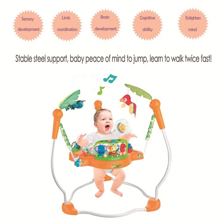 Factory directly selling Multifunctional baby jumping chair Baby walker  with music and toys