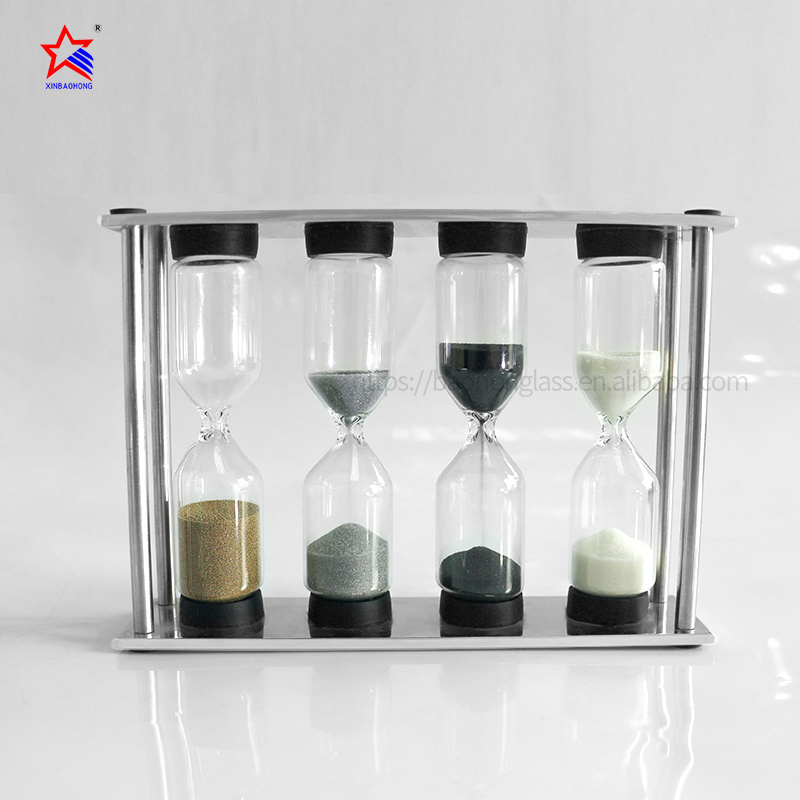 XINBAOHONG Promotional 4 in 1 Tea Hour Coffee Sand Timer Hourglass