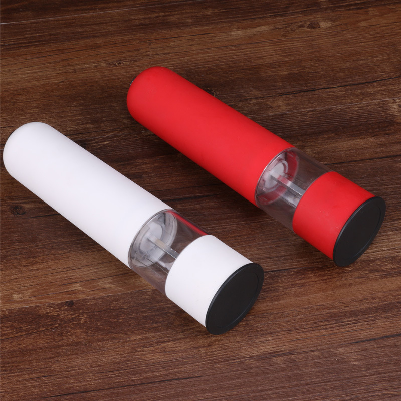 Best seller portable Electric Salt spice mill automatic round battery operated pepper grinder