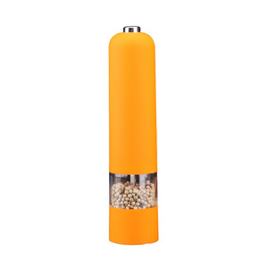 Best seller portable Electric Salt spice mill automatic round battery operated pepper grinder