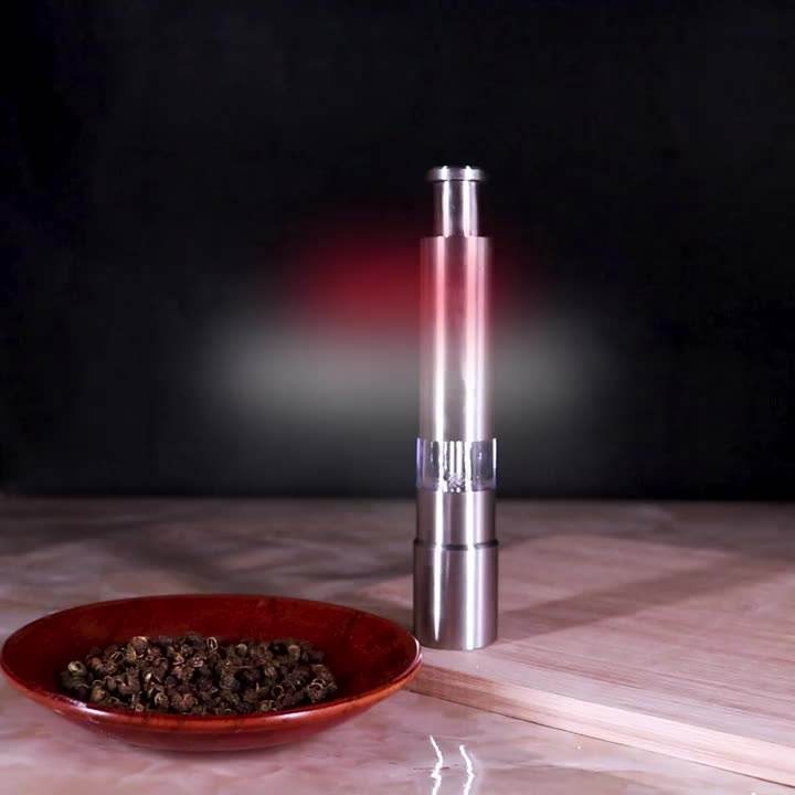 custom plastic herb chili commercial pepper grinder price handheld portable mini salt pepper mill