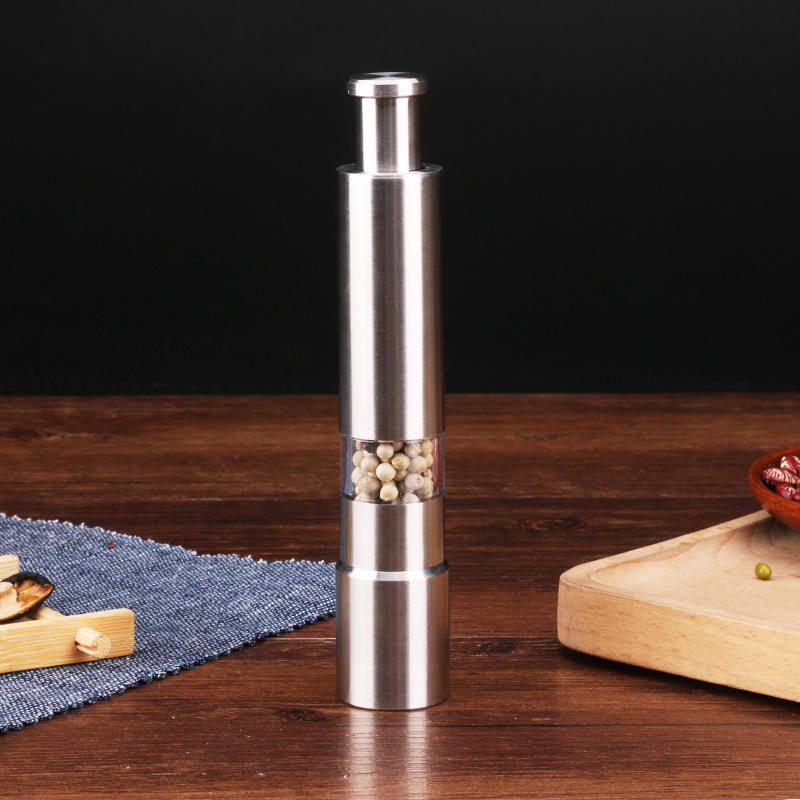 custom plastic herb chili commercial pepper grinder price handheld portable mini salt pepper mill