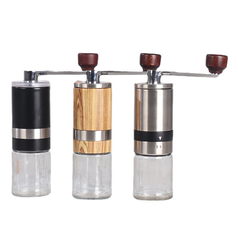 private label  luxury Adjustable Coarseness coffee grinder manual vintage adjustable coffee bean grinder Professional