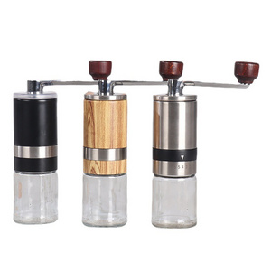 private label  luxury Adjustable Coarseness coffee grinder manual vintage adjustable coffee bean grinder Professional