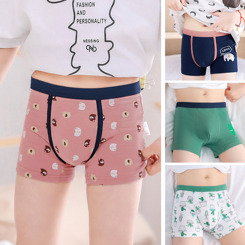 wholesale panties boys boxer briefs kids cotton seamless underwear panties children clothing 2pcs/lot B023