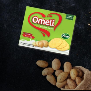 OMELI CRACKER BOX 288G/300G/400G - CRISPY DELICIOUS BISCUITS - 12 MONTH SHELF-LIFE - ISO 22000