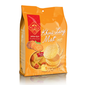 HIGH QUALITY BRAND BAO HUNG CRACKER SWEET POTATO FLAVOUR 230GR PLASTIC BAG - DELICIOUS CRISPY THIN CRACKERS MADE IN VIETNAM