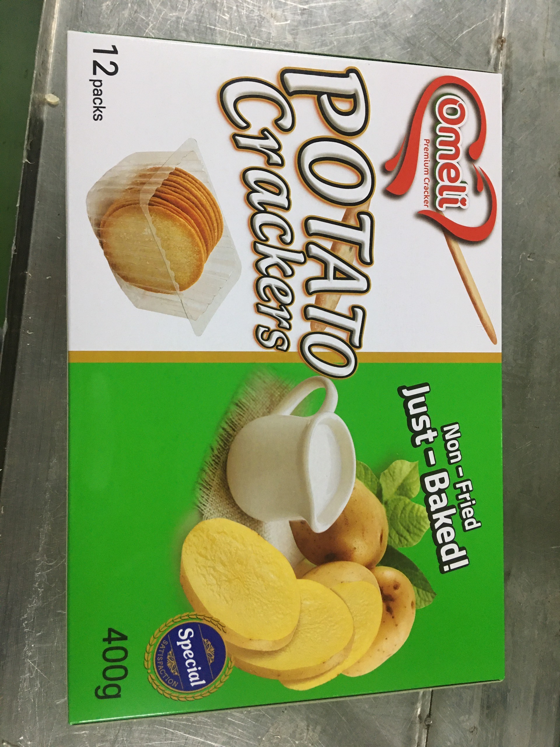 OEM  Available Brand Crispy Thin Cracker Biscuits Potato Flavoured Cracker - 75g in plastic bag - Special Market