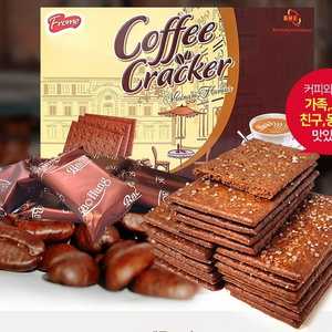 PREMIUM QUALITY BISCUITS THIN CRACKER COFFEE FLAVOUR 380GR PAPER BOX - DELICIOUS CRISPY TASTY YUMMY CRACKERS MADE IN VIETNAM