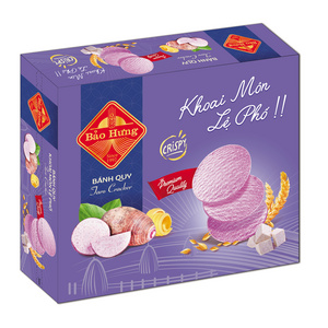 PREMIUM HIGH QUALITY BRAND BAO HUNG CRACKER TARO FLAVOUR 368GR- DELICIOUS CRISPY THIN CRACKERS