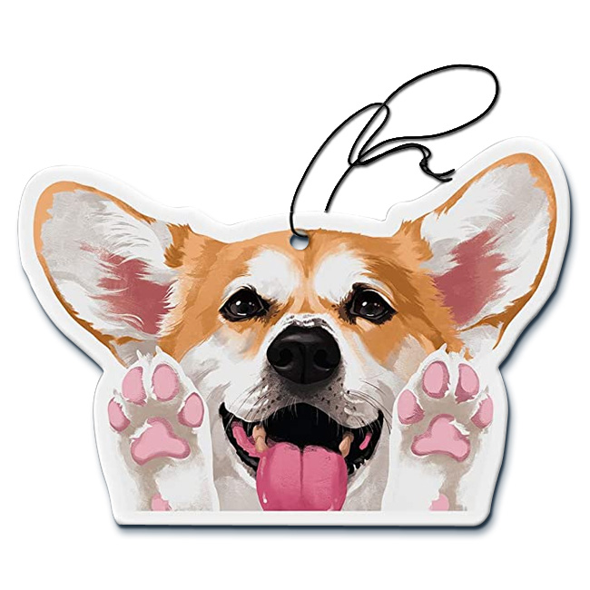 Customized Logo All Scents Refresh Paper Car Air Fragrance Air Freshener pet image dog cat brid with your logo