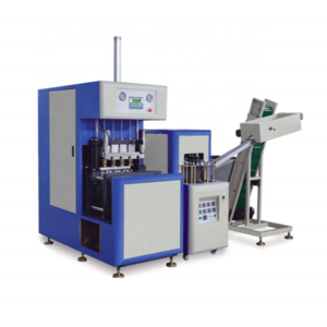 water plastic bottle making machine 4 cavity mg-880 semi automatic pet blowing machine pet bottle pet blowing machine in taizhou