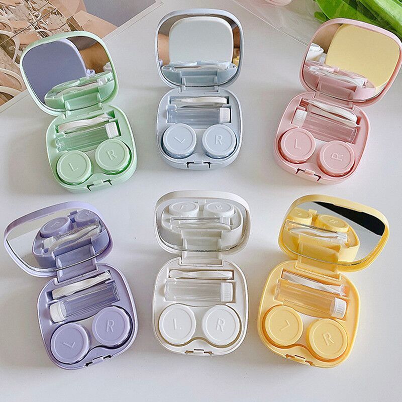 new arrival Contact Lens Travel Kit wholesale Cosmetic Contact Lenses Box colorful Contact Lens Case For Eye